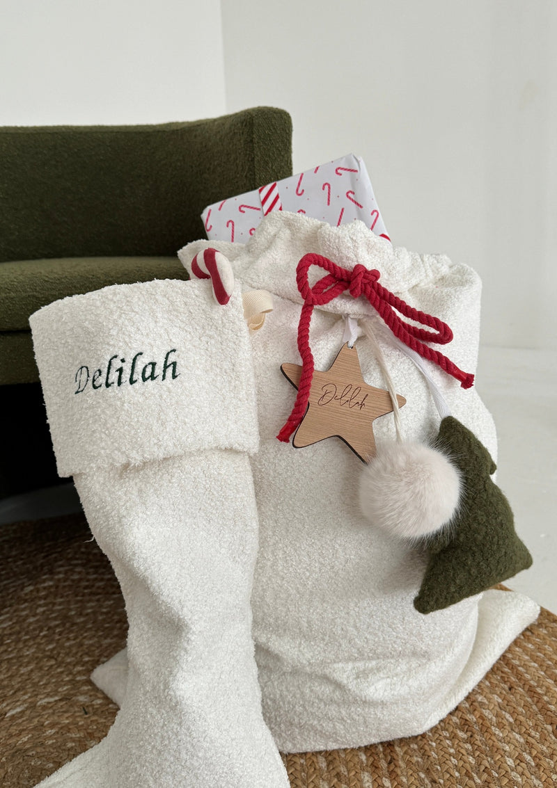 Whynter Springs Boucle Christmas Stocking
